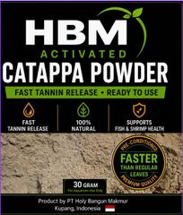 HBM Activared Powder Catappa 100% Natural no chemical/Aditive fast tannin realease for aquarium use not human consumtio - Image 2