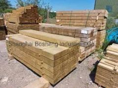 Screw Have Good Quality High Stability Railroad Hardwood Railway Wooden Sleepers Rail Sleeper Sales - Shanghai Bosheng Industries Co., Ltd.