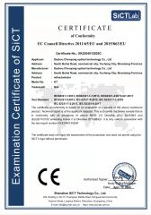 CE certificate from Zhangzhou Green-Lake Import & Export Co., Ltd.