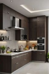 Modular Kitchen Service Kitchen Type All Shutter Finish All Kitchen Layout All Cabinet Core Material All Hardware Brands Kessebohmer, Hettich, Ebco, Blum, Hafele, Grass, - Image 8