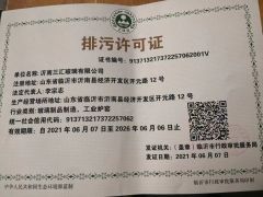 Environmental permit certificate from Shandong Well Pack Industry Co., Ltd