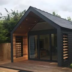 Premium Outdoor Red Cedar Sauna Room with Heater System - Image 5
