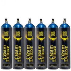 Cream Deluxe Gold 640g Cream Charger Six Pack Width 25 Height 20 Length 35 Purity 99.9% Capacity 640g Pack Size Six-pack - Image 1