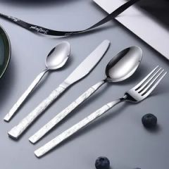 Rose Gold Knife Fork Spoon Creative Design Cutlery Set Origin China Model NO. CX058 Occassion Hotel Color Multicolor HS Code 8215200000 - Image 2