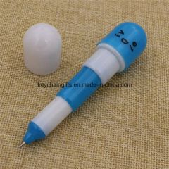 Promotional Custom Plastic Retractable Pill Ball Point Pen Color Black Size 58*24mm MOQ 1000piece Net Weight 7.1g Origin Guangdong - Image 4