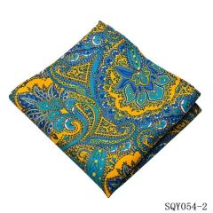 Floral Patterned Faux Silk Print Handkerchiefs - Image 4