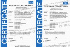 CE CERTIFICATE certificate from DONG GUAN DO HEARTS TECHNOLOGY CO.,LTD.