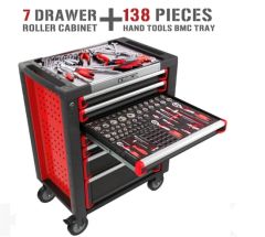 Kinbox Workshop Garage Mechanic Toolbox Storage with 138 PCS Tools - Ningbo Kinbox Tools Technology Co., Ltd.