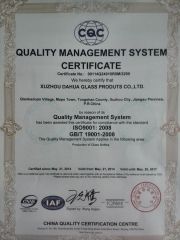 Qulity Management Sisttem Certificate certificate from Xuzhou Yanjia Glassware Co., Ltd.