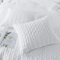 Custom Solid Color Quilt Bed Spread Set Super Soft Microfiber Bedspread & Coverlet - Image 5