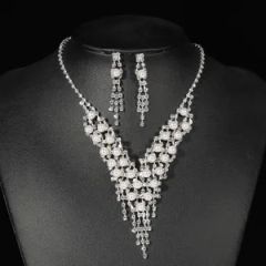 Good Quality Hoyon Gemstone Jewelry Set Royal Blue Red Colorful Diamond Rhinestone - Image 5
