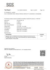 Red nets certificate from KAIPING FEILIYANG PACKING MATERIALS CO., LTD.