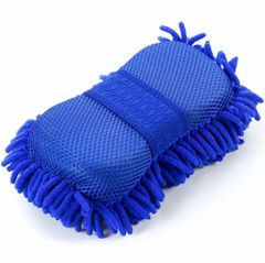 CAR WASH CLEANING SPONGE Color Blue Weight 65 gm Material Microfiber Texture Sponge-like Dimensions 26*15*5CM Accessory Type Wash - Image 1