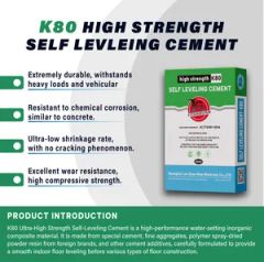 Quick-Dry Self-Leveling Mortar with Pressure Resistance Origin China Model NO. k80 Trademark LanGuan Mixing Ratio 25kg: - Image 2