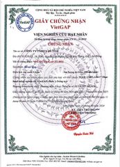 ISO certificate from Nam Tinh Co.,ltd