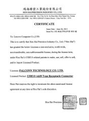 Certificate certificate of CHB ELECTRONICS CO., LTD. – certificate photo, supplier certificates section