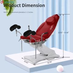 Multi-Functional Hospital Bed-Compatible Examination Chair for Medical Use - Image 6