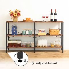 Hoobro Foyer Console Table Sofa Table 3-Tier Storage Open Shelves for Entryway - Image 5