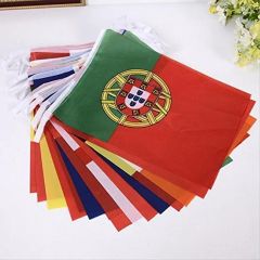Custom Qatar Polyester National Bunting String Flags for Club Decoration - Image 4