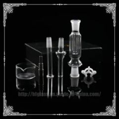 Wholesale 4 Inches Length Smoking Accessories with Gift Box Oil Burner Rig Nectar Collector in Stock Factory - HF GLASS PRODUCTS CO., LIMITED