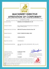 Labeling Machine certificate from Nanjing D-Top Pharmatech Co., Ltd.