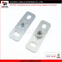 Customized Steel Base Plate with Nut Zinc Plated - Image 2