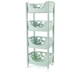 Fplastic Detachable Kitchen Bathroom Storage Shelves Rack - Image 4