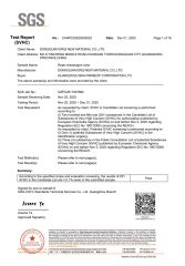 Rope Testing Report certificate of Foshan Hongkai Furniture Co., Ltd. – certificate photo, supplier certificates section