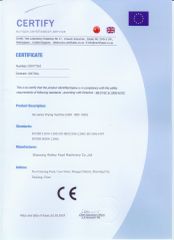 CE CERTIFICATE certificate from SHAOXING WALLEY FOOD MACHINERY CO., LTD.