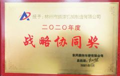Efficiency and Collaboration Award certificate from Shanghai Xinmeiyuan International Trade Co., Ltd