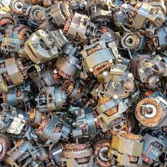 Used Electric Motor Units for Copper Recovery and Efficient Processing in Professional Scrap Metal Recycling Facilities - Image 1