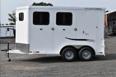 Two Horse Trailers / 2019 Trailers USA 2HSLBPDLX 2 Horse Trailer - Image 2