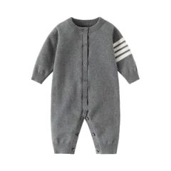 New Arrival Mimixiong Knitted Newborn Colorful Striped Pattern Baby Rompers Clothes Cardigan Clothing - Image 2
