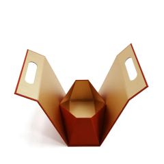New Design Personalized Magnetic Folding Textured Cardboard Paper Packaging Box Triangular Gift Perfume Box - Image 3