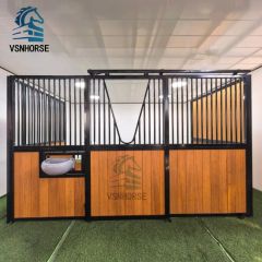 Luxury Customized Bamboo Wood Horse Stable Equipment Horse Stall Front Panels Box Stable - Image 5