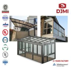 Light Glass Sunshine Hut Glazed Room Sum Room System Sunny Daylight Passive Solar Aluminum Aluminium Sunlight Sun Outside Outdoor Villa Home House Sunroom - Guangdong Daji Doors Industry Co., Ltd.
