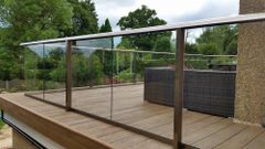 Spigot Based Balcony Glass Railing (Flat Glass) Material Glass Design Ralling Position Balcony Color Transparent Glass Type Flat - Image 2