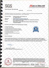 SGS Certificate certificate from Jinjiang Henghao Shoe Industry Ltd.