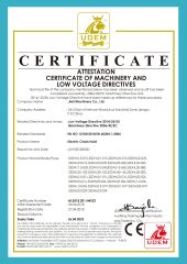 CE certificate of Nanjing Liftor Machinery Co., Ltd. – certificate photo, supplier certificates section