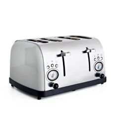 Automatic Fast Heating Wide Slots Bread Toaster with Removable Crumb Tray Toasters Cooking Appliances 4 Slice Toaster - Image 2