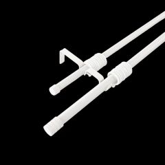 Durable Adjustable Telescopic Double or Single Curtain Rods Origin Cn Shape Round Style Modern Feature Durable Color - Image 2