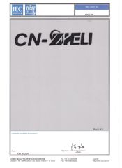 CN certificate from Zhejiang Zheli new material Co., LTD