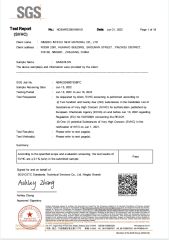 SGS TEST REPORT of SABERLON certificate from NINGBO INTECH NEW MATERIAL CO., LTD.