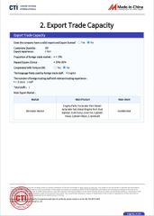 Our certificates certificate from Shenzhen Taifeng Internal Combustion Engine Parts Co., Ltd