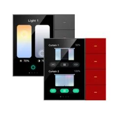 Tianlai Intelligent Zigbee Protocol 3.5-Inch Multifunctional Scene Control Curtain Control Intelligent Switch Panel - Image 1