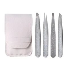 Stainless Steel Squared Tip Tweezer Set T-001 Custom Logo 1Y MOQ100 - Image 1