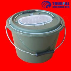 15L Environmental PP Fishing Tackle Box Live Bait Bucket Could Attach Air Pump - Weihai Tourpal Outdoor Ltd.