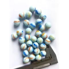 16mm 3 Petals Glass Ball Marble Kids Toy 5-14Y Solid Eco 25kg Woven Bag BG002 - Profound Glass Co., Ltd
