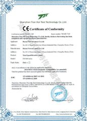 Honor certificate from Hunan Firstrate Sensor Co., Ltd.