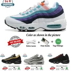 Air Designer Max 95s Men Women Running Shoes 95s Trainers Grey Gradient Black Neon Triple White Throwback Future Obsidian Outdoor Sneakers - Huzhou Fendi Trade Co., Ltd